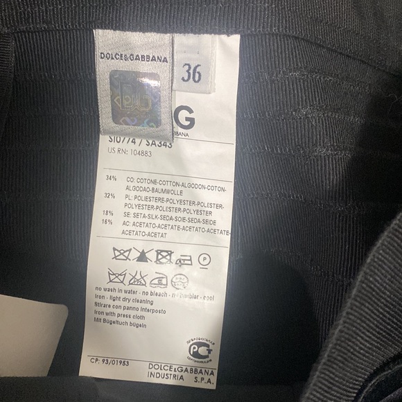 NWOT! Dolce & Gabbana Black Skirt - Picture 7 of 8